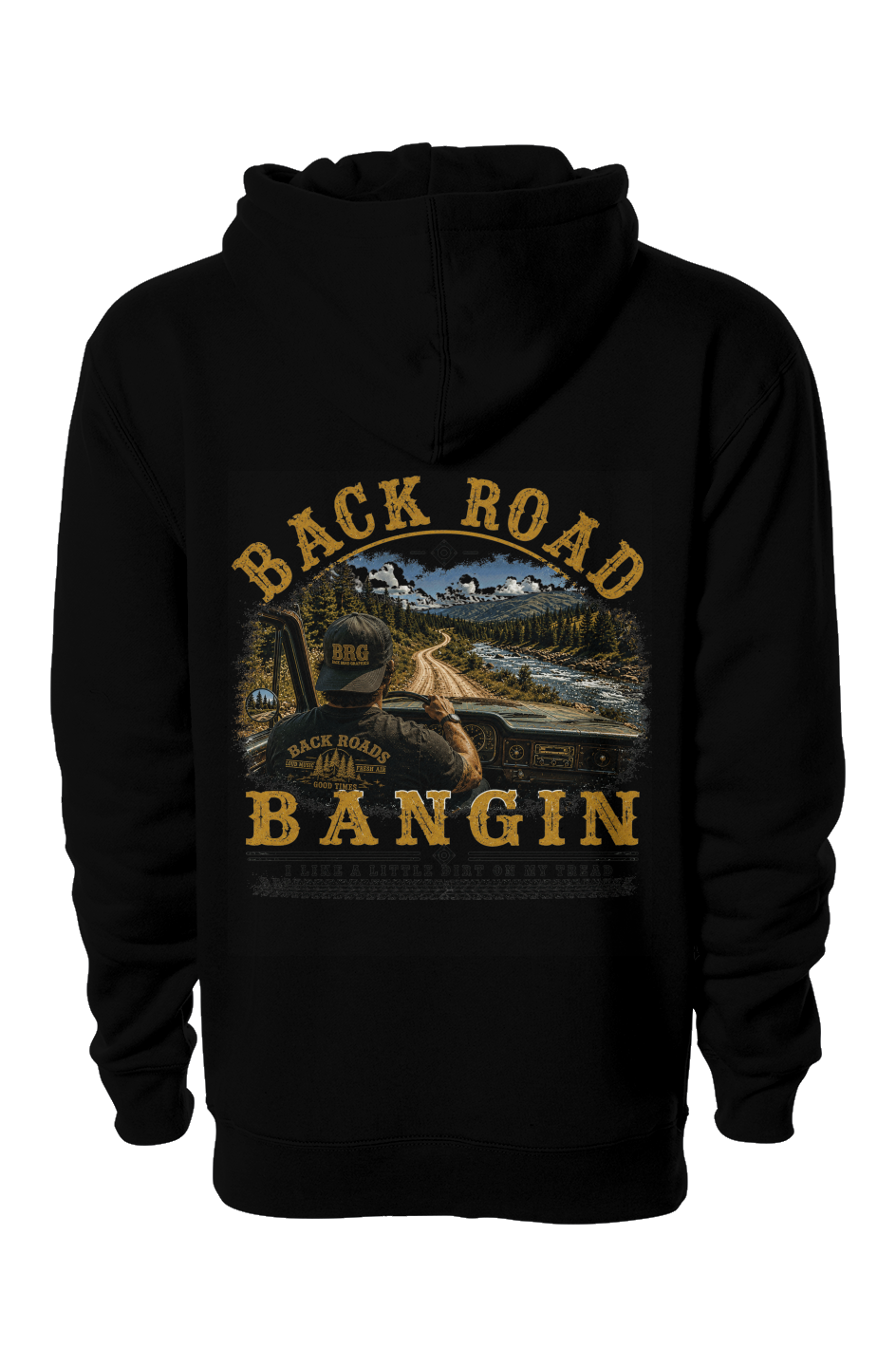 Back Road Bangin™ Signature Heavyweight Hoodie - Male Driver