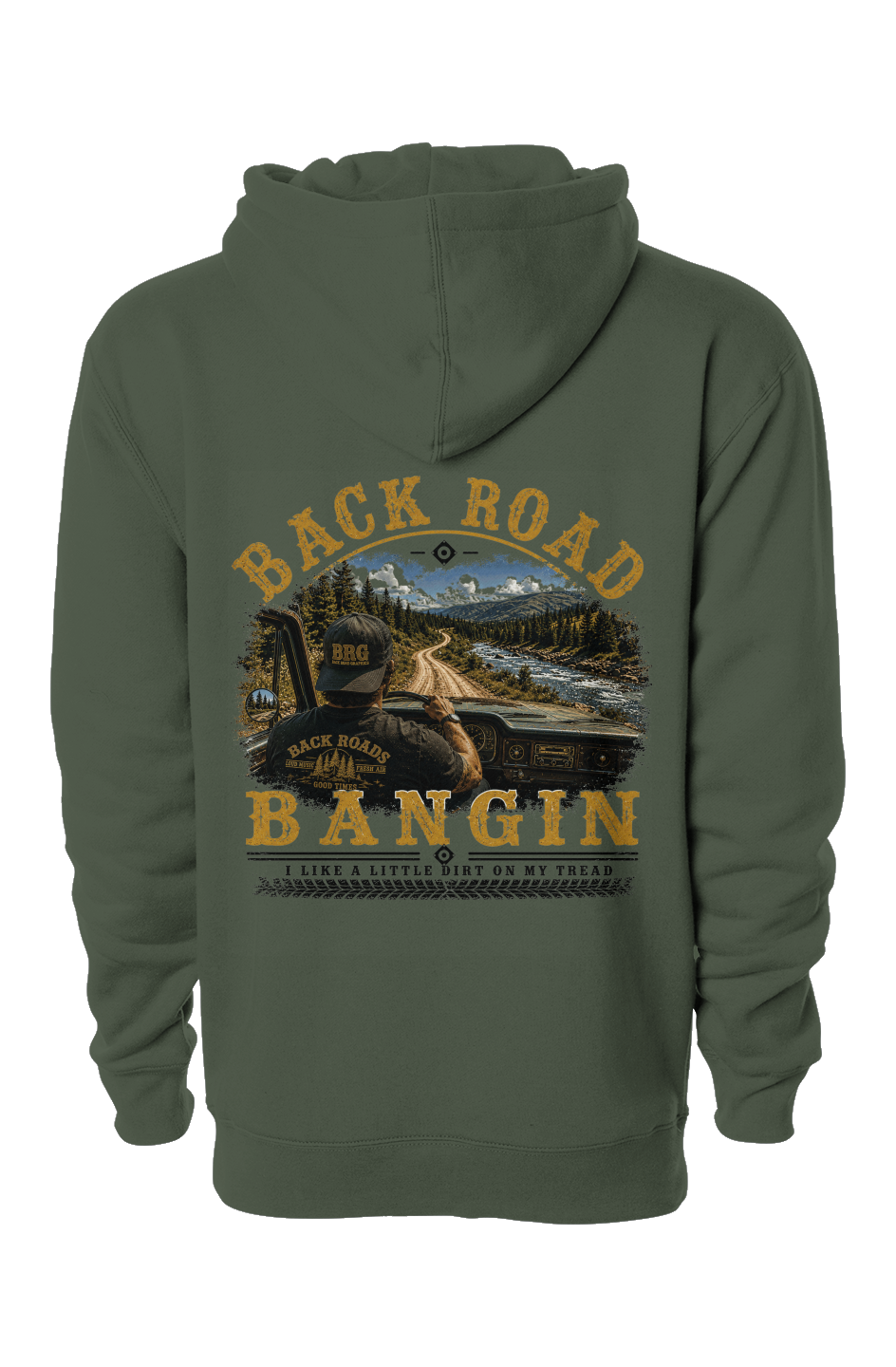 Back Road Bangin™ Signature Heavyweight Hoodie - Male Driver