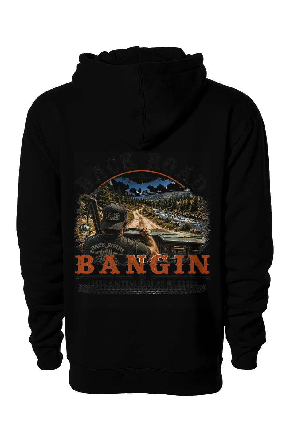 Back Road Bangin™ Signature Heavyweight Hoodie - Male Driver