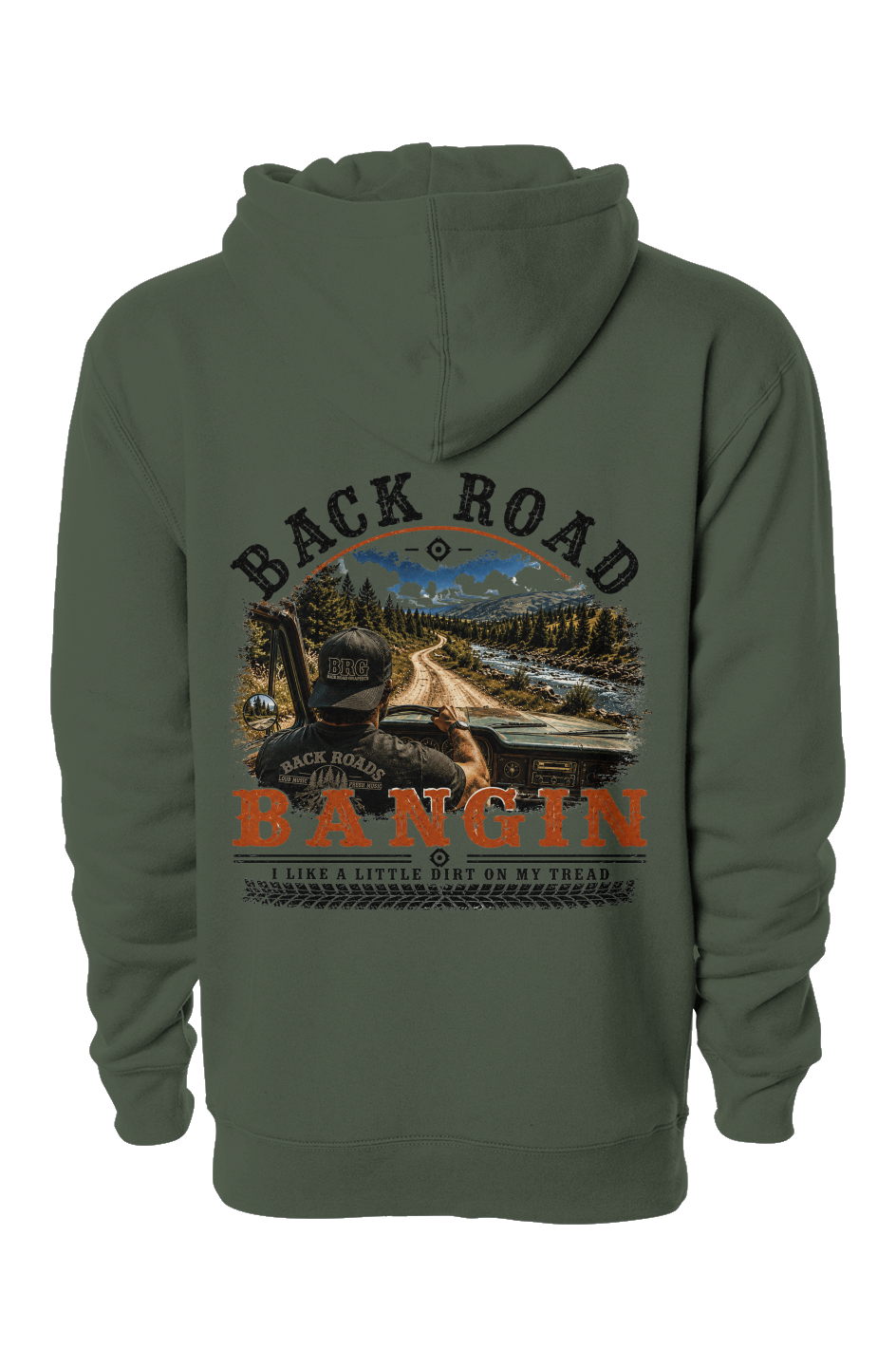 Back Road Bangin™ Signature Heavyweight Hoodie - Male Driver