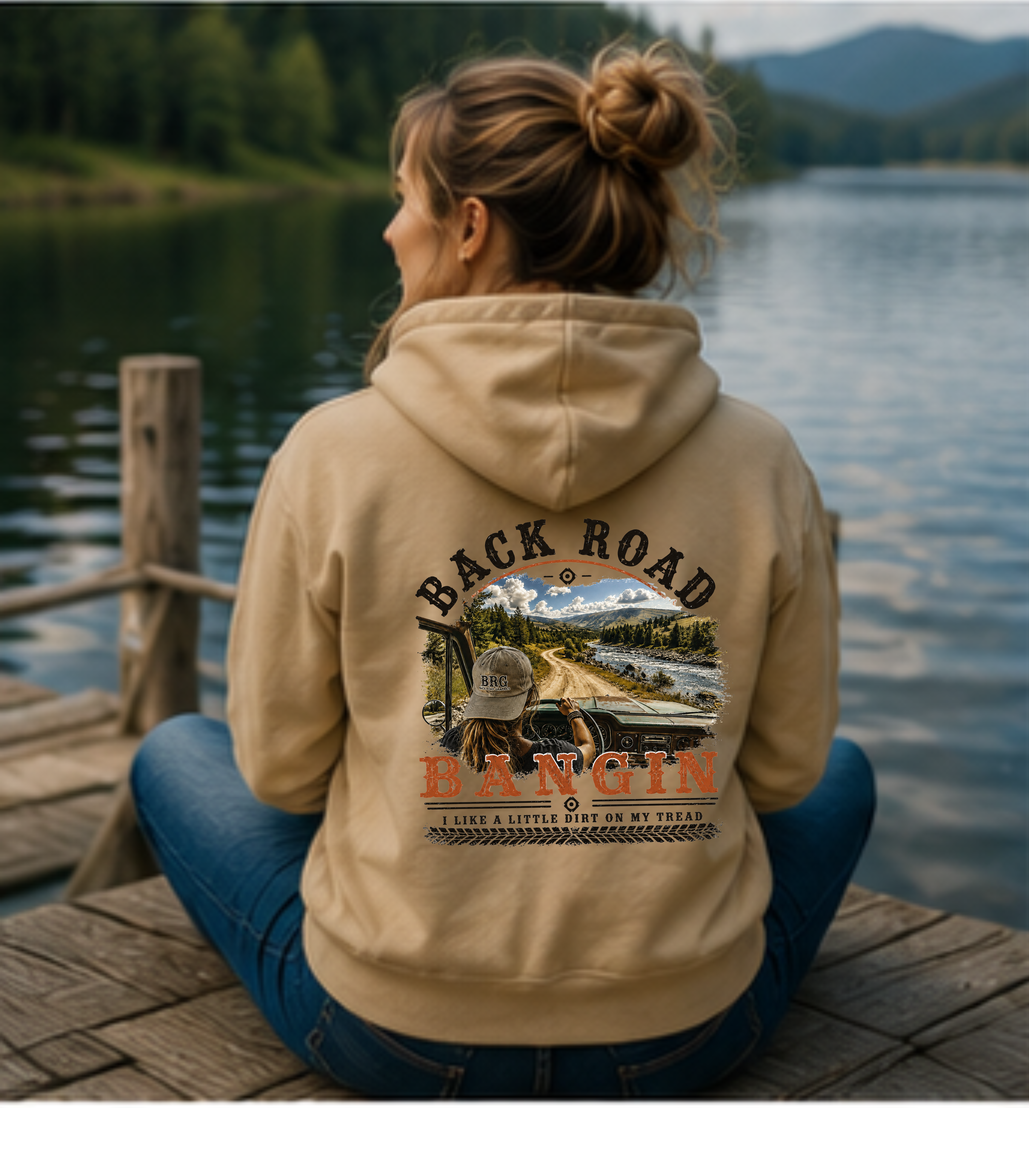 Back Road Bangin™ Signature Heavyweight Hoodie - Heritage Black Female Driver
