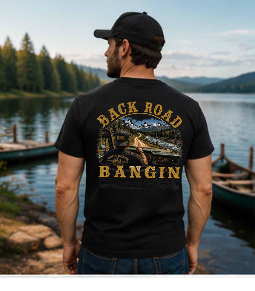 Back Road Bangin™ Signature Tee – Male Driver