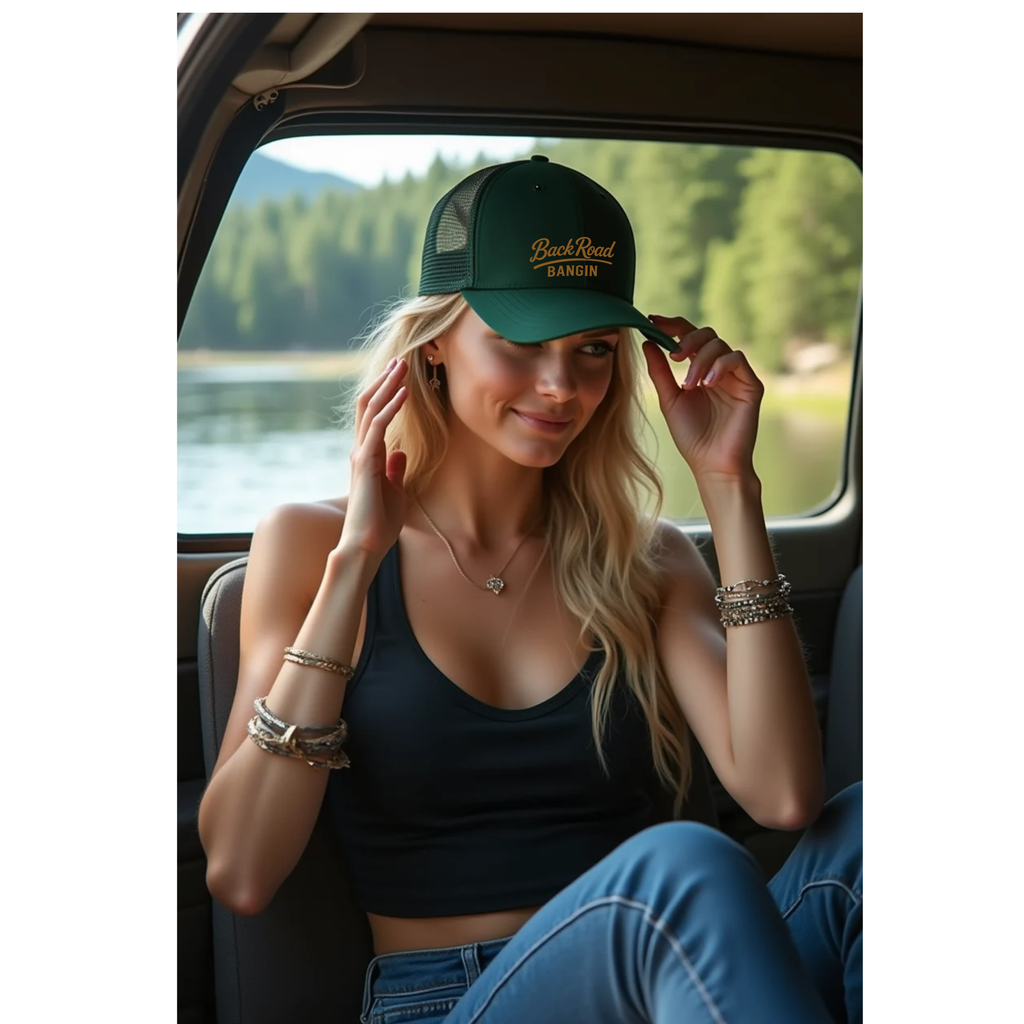 Back Road Bangin™ Signature Premium Trucker Cap - Heritage Gold