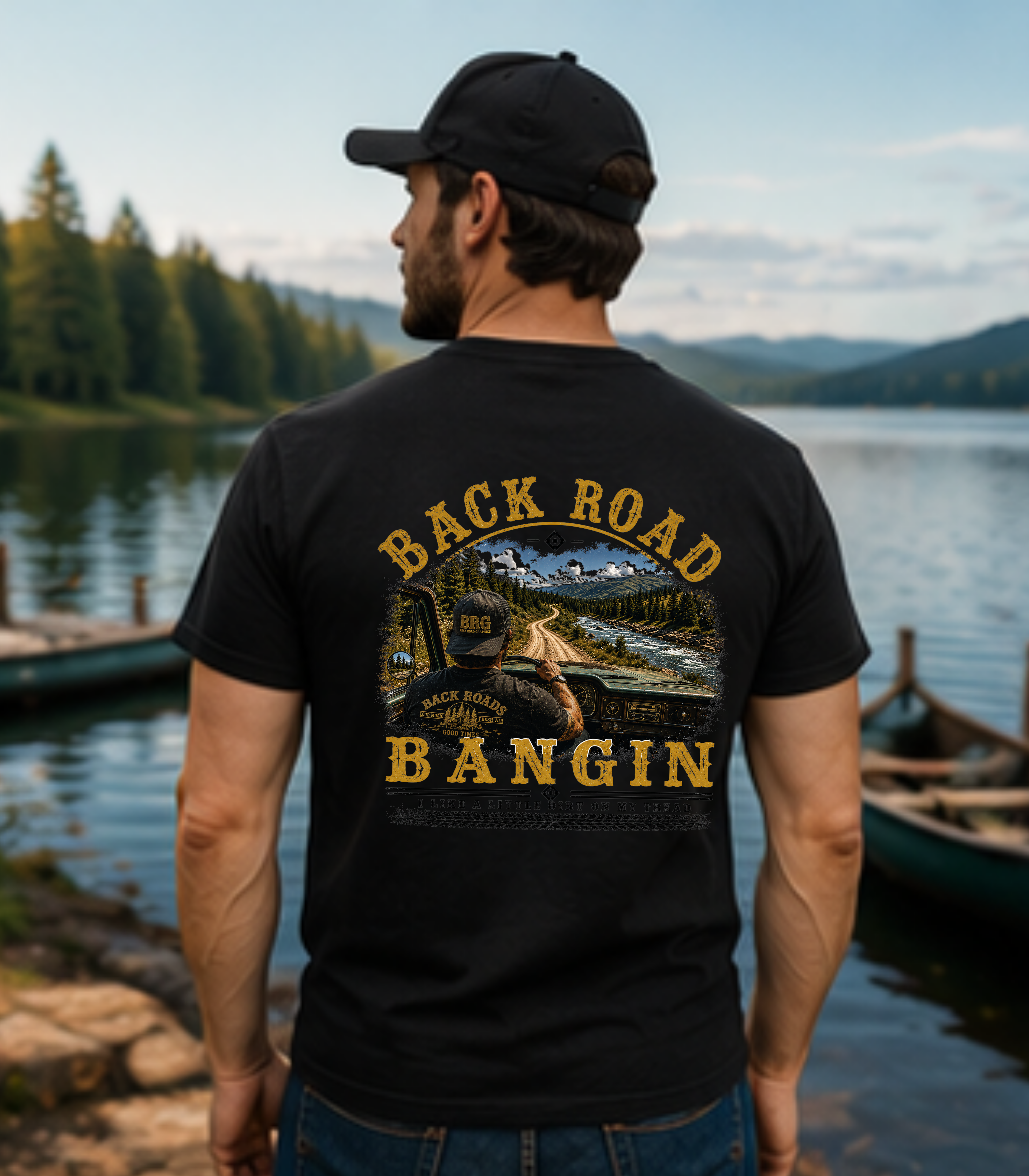 Back Road Bangin™ Signature Tee – Male Driver