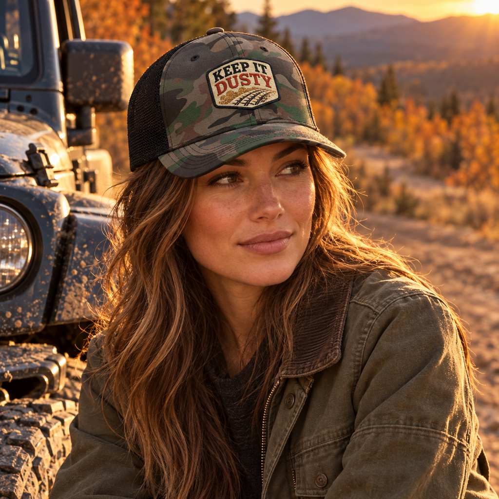 Keep It Dusty™ Signature Premium Camo Trucker Cap