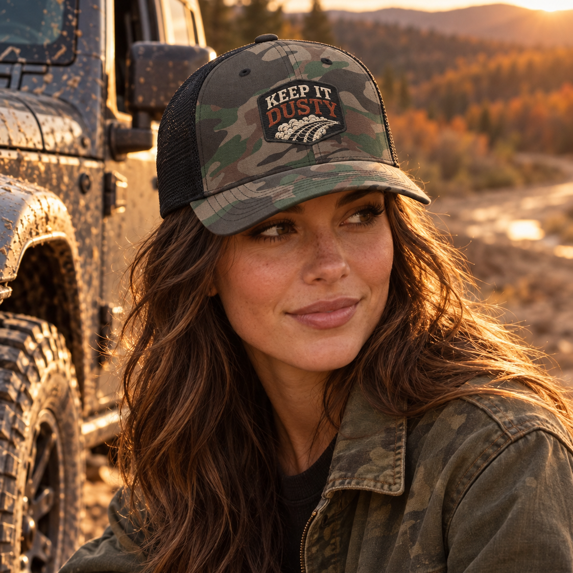 Keep It Dusty™ Signature Premium Camo Trucker Cap