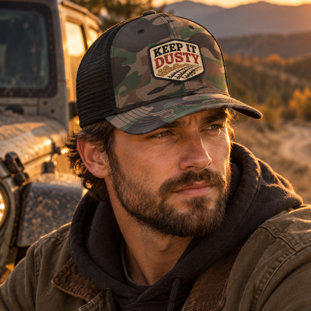 Keep It Dusty™ Signature Premium Camo Trucker Cap