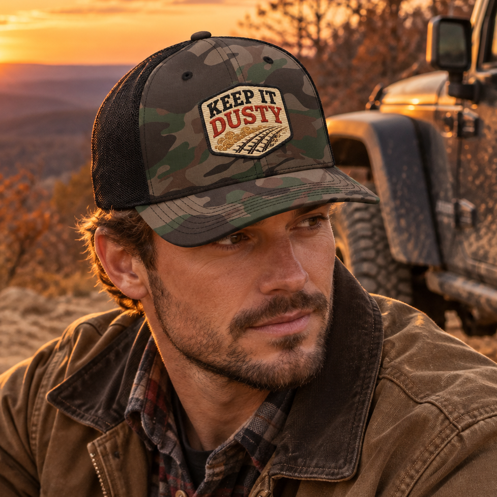 Keep It Dusty™ Signature Premium Camo Trucker Cap